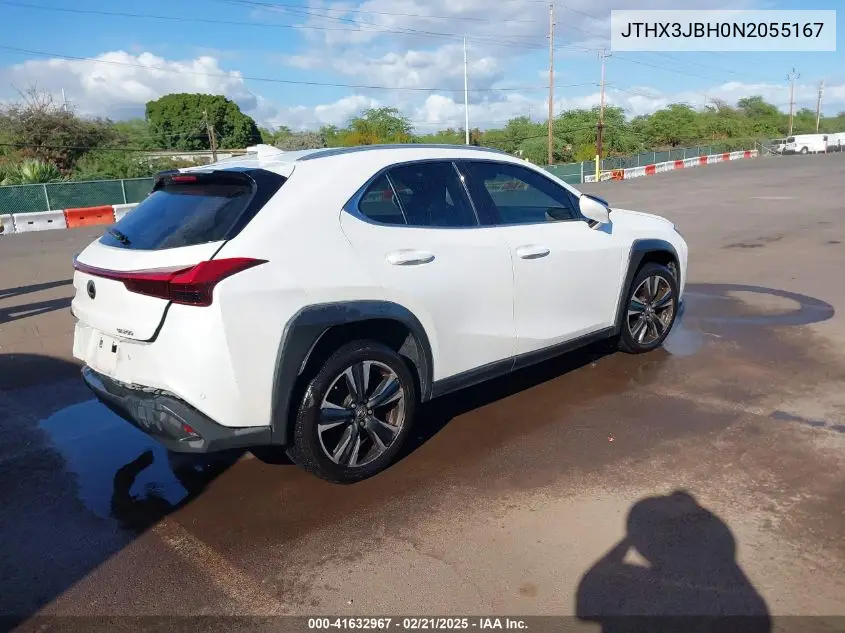 2022 Lexus Ux 200 VIN: JTHX3JBH0N2055167 Lot: 41632967