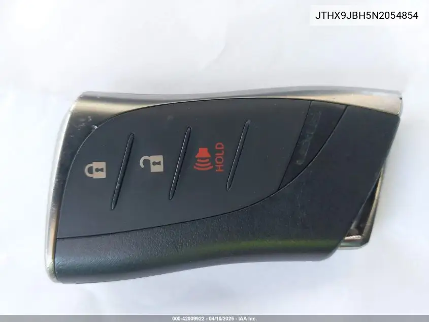 2022 Lexus Ux 250H VIN: JTHX9JBH5N2054854 Lot: 42009922