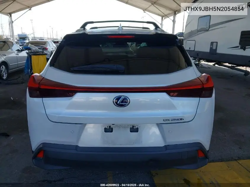 2022 Lexus Ux 250H VIN: JTHX9JBH5N2054854 Lot: 42009922