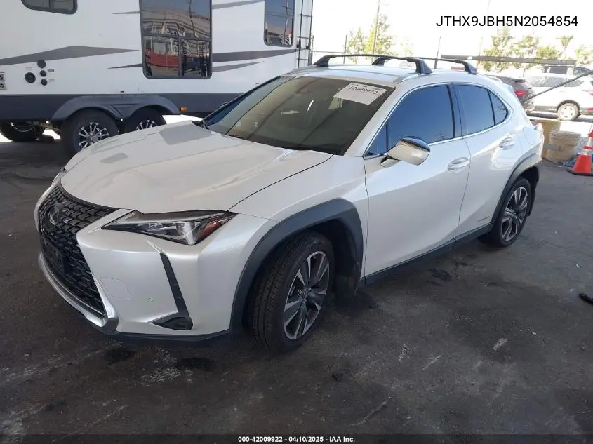 2022 Lexus Ux 250H VIN: JTHX9JBH5N2054854 Lot: 42009922