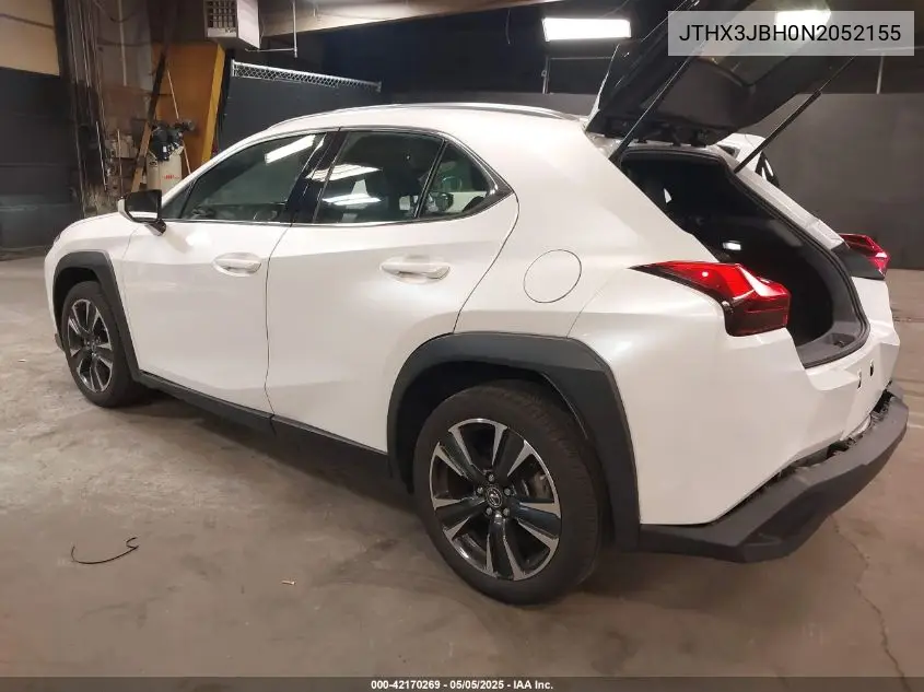2022 Lexus Ux 200 VIN: JTHX3JBH0N2052155 Lot: 42170269