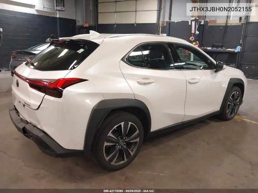 2022 Lexus Ux 200 VIN: JTHX3JBH0N2052155 Lot: 42170269
