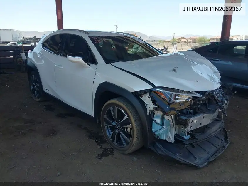2022 Lexus Ux 250H VIN: JTHX9JBH1N2062367 Lot: 42544162