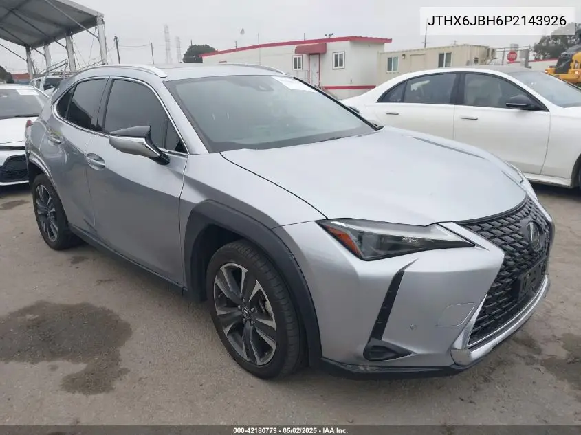 2023 Lexus Ux 250H VIN: JTHX6JBH6P2143926 Lot: 42180779