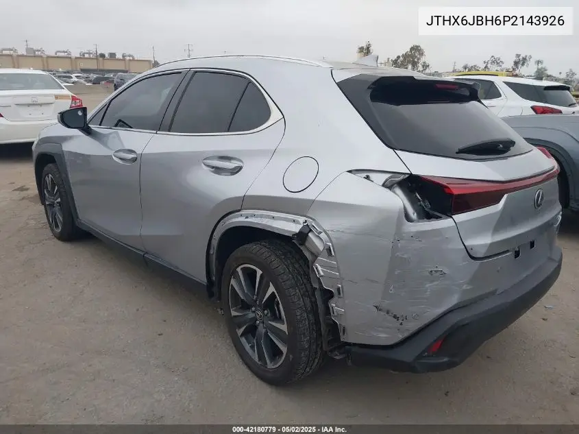 2023 Lexus Ux 250H VIN: JTHX6JBH6P2143926 Lot: 42180779