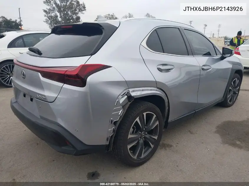 2023 Lexus Ux 250H VIN: JTHX6JBH6P2143926 Lot: 42180779
