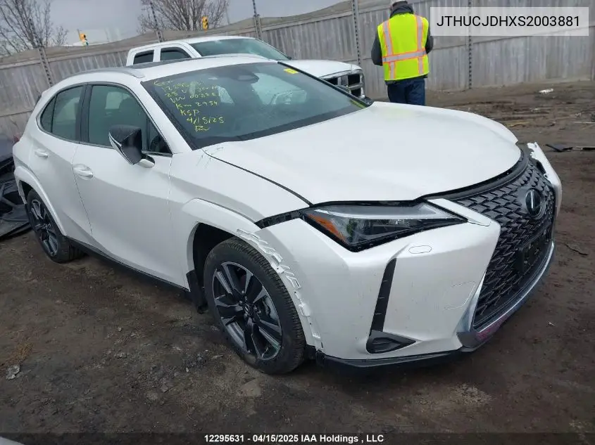 2025 Lexus Ux 300H VIN: JTHUCJDHXS2003881 Lot: 12295631