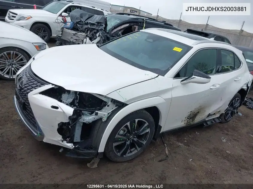 2025 Lexus Ux 300H VIN: JTHUCJDHXS2003881 Lot: 12295631