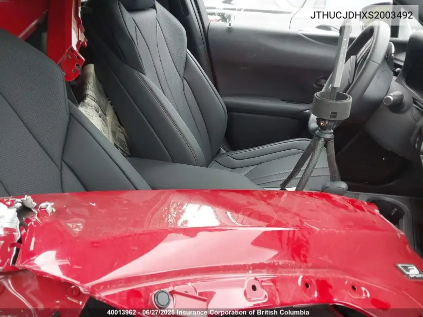 2025 Lexus Ux 300H VIN: JTHUCJDHXS2003492 Lot: 40013962