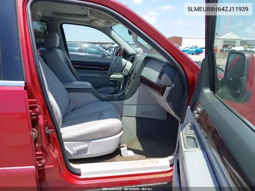 2004 Lincoln Aviator VIN: 5LMEU88H64ZJ11939 Lot: 42491839