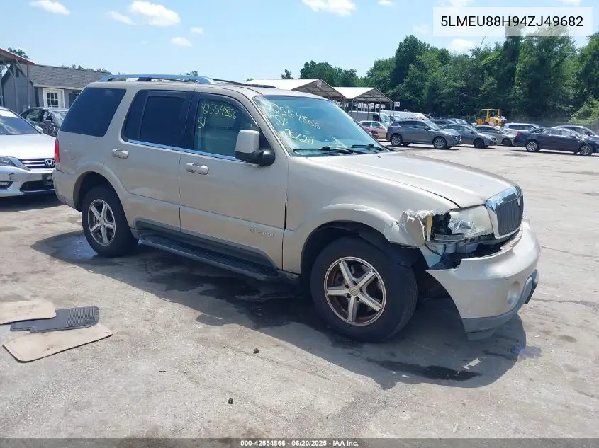 2004 Lincoln Aviator VIN: 5LMEU88H94ZJ49682 Lot: 42554866