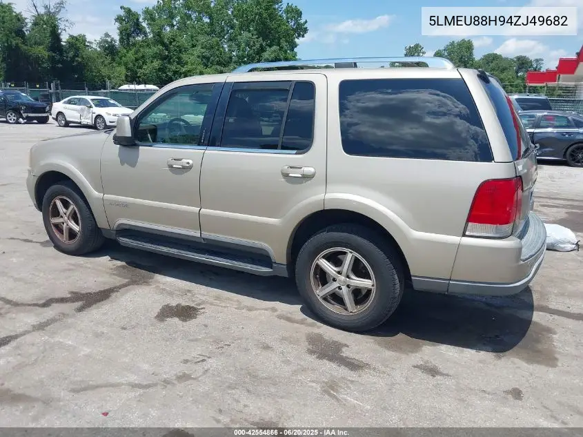 2004 Lincoln Aviator VIN: 5LMEU88H94ZJ49682 Lot: 42554866