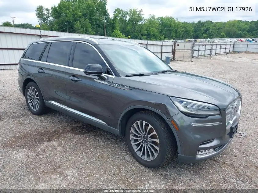 2020 Lincoln Aviator Reserve VIN: 5LM5J7WC2LGL17926 Lot: 42219896
