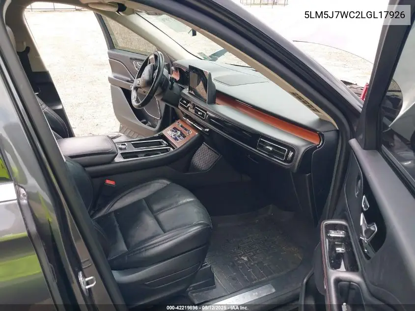 2020 Lincoln Aviator Reserve VIN: 5LM5J7WC2LGL17926 Lot: 42219896