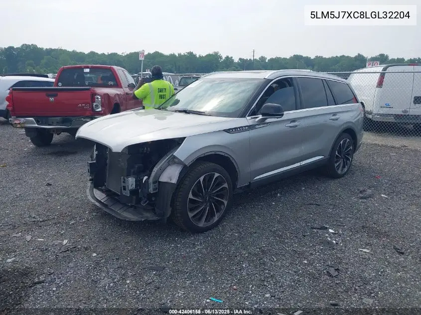 2020 Lincoln Aviator Reserve VIN: 5LM5J7XC8LGL32204 Lot: 42406158