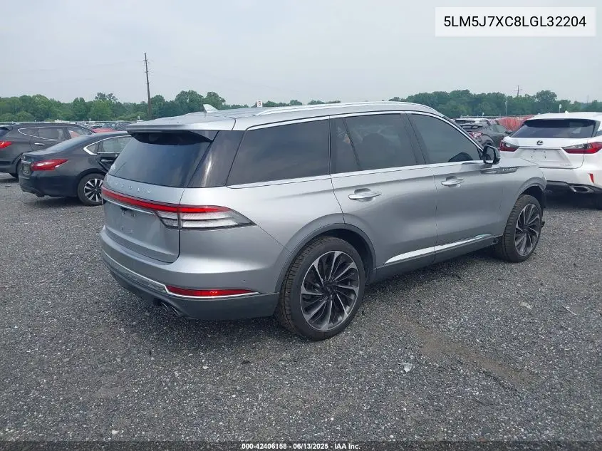 2020 Lincoln Aviator Reserve VIN: 5LM5J7XC8LGL32204 Lot: 42406158