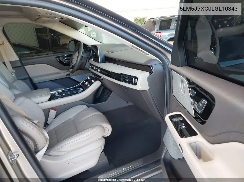 2020 Lincoln Aviator Reserve VIN: 5LM5J7XC0LGL10343 Lot: 42486201