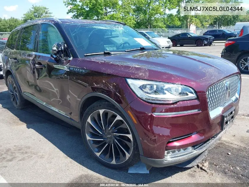 2020 Lincoln Aviator Reserve VIN: 5LM5J7XC5LGL04344 Lot: 42530138