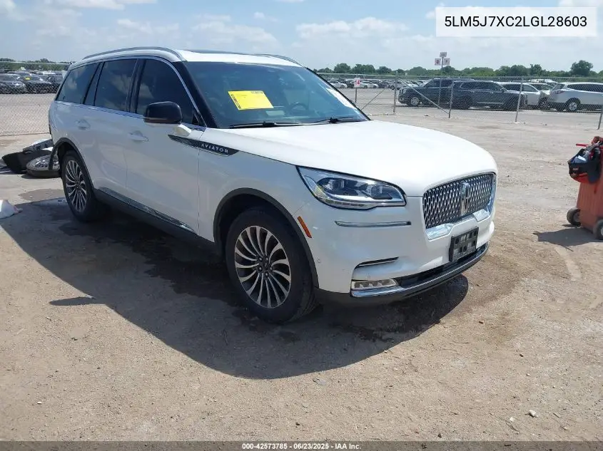 2020 Lincoln Aviator Reserve VIN: 5LM5J7XC2LGL28603 Lot: 42573785