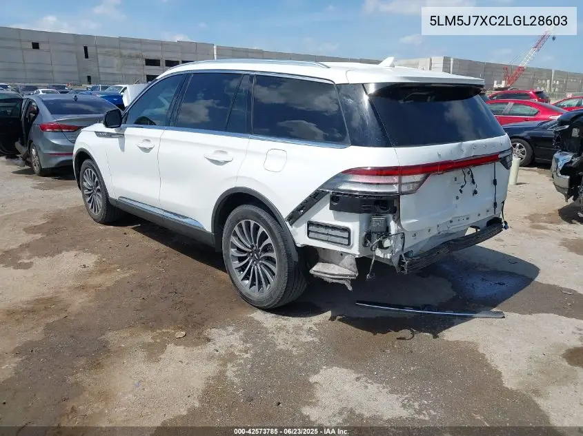 2020 Lincoln Aviator Reserve VIN: 5LM5J7XC2LGL28603 Lot: 42573785