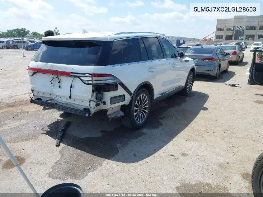 2020 Lincoln Aviator Reserve VIN: 5LM5J7XC2LGL28603 Lot: 42573785