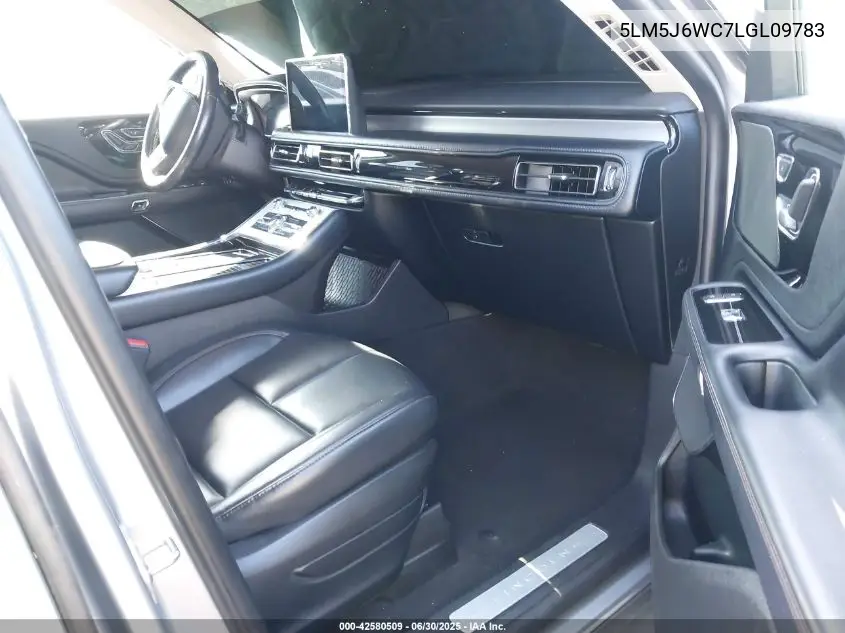 2020 Lincoln Aviator Standard VIN: 5LM5J6WC7LGL09783 Lot: 42580509
