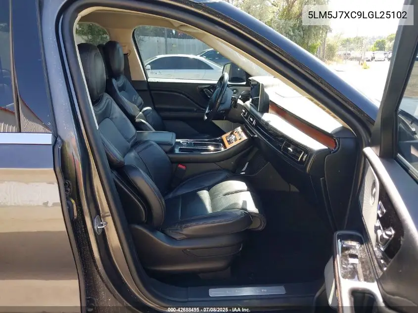 2020 Lincoln Aviator Reserve VIN: 5LM5J7XC9LGL25102 Lot: 42688495