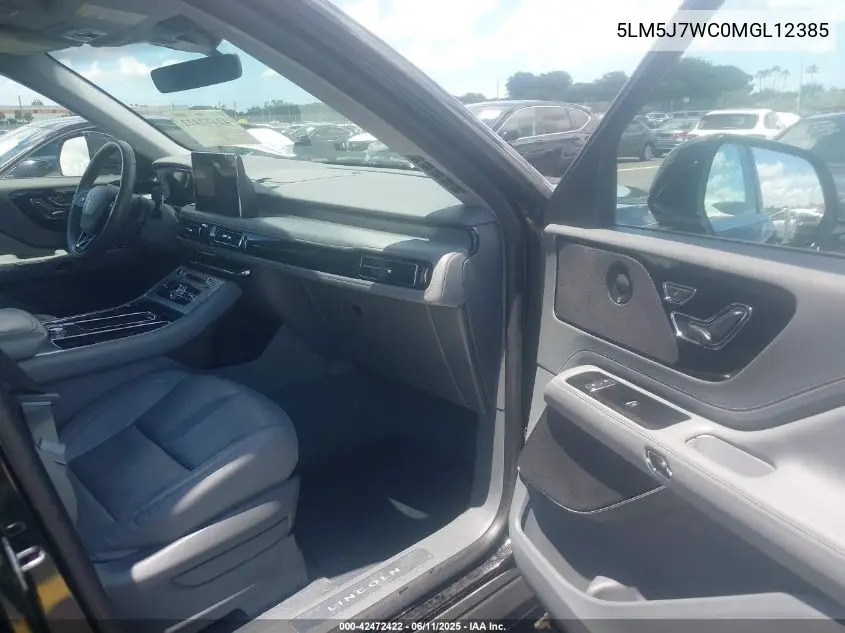 2021 Lincoln Aviator Reserve VIN: 5LM5J7WC0MGL12385 Lot: 42472422