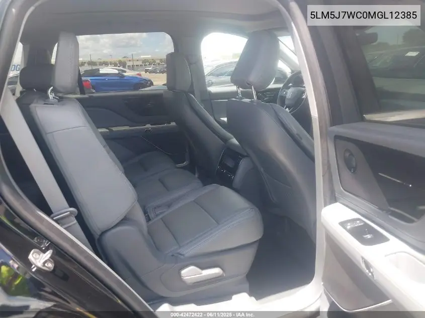2021 Lincoln Aviator Reserve VIN: 5LM5J7WC0MGL12385 Lot: 42472422