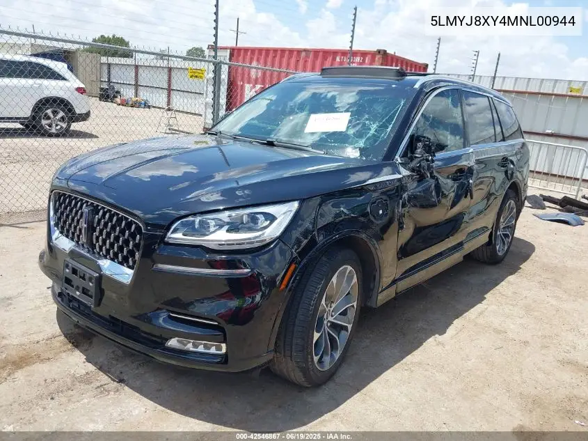 2021 Lincoln Aviator Grand Touring VIN: 5LMYJ8XY4MNL00944 Lot: 42546867