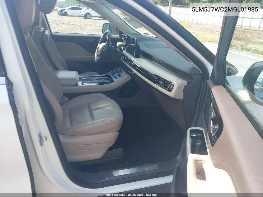 2021 Lincoln Aviator Reserve VIN: 5LM5J7WC2MGL01985 Lot: 42548458