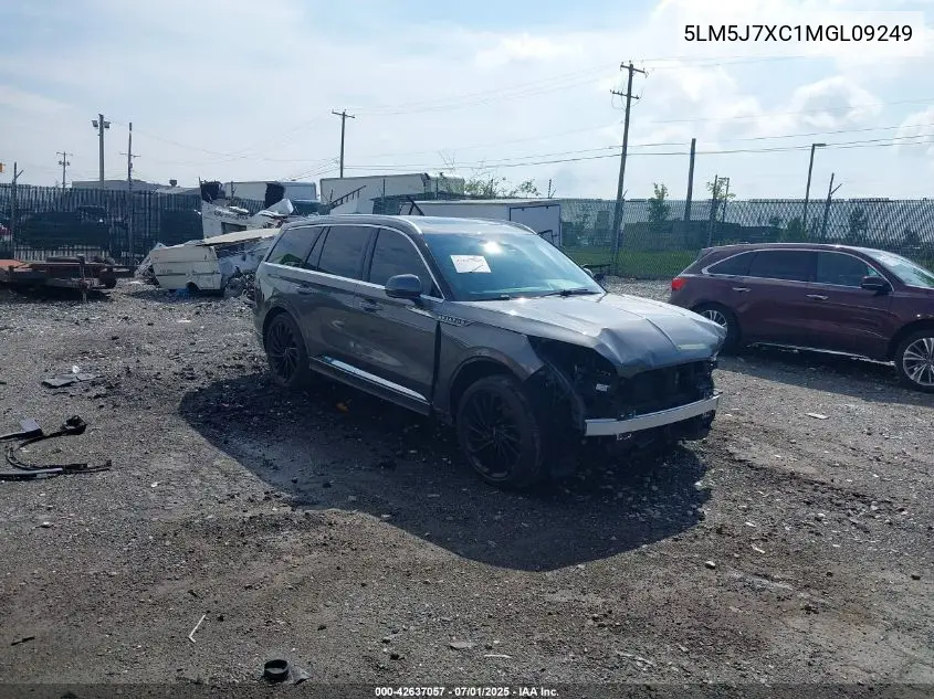 2021 Lincoln Aviator Reserve VIN: 5LM5J7XC1MGL09249 Lot: 42637057