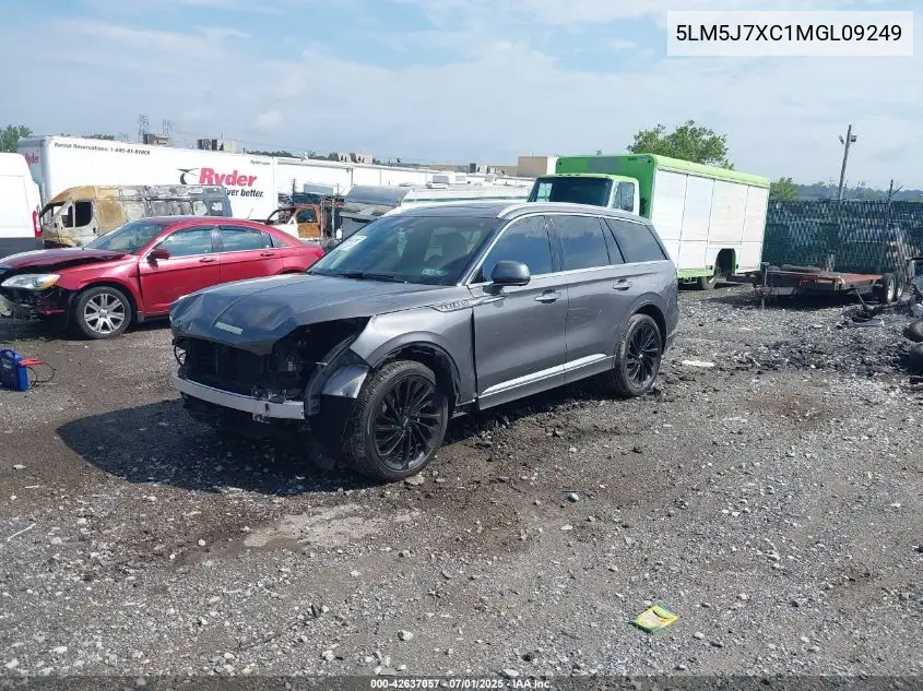 2021 Lincoln Aviator Reserve VIN: 5LM5J7XC1MGL09249 Lot: 42637057