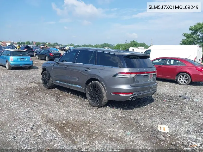 2021 Lincoln Aviator Reserve VIN: 5LM5J7XC1MGL09249 Lot: 42637057