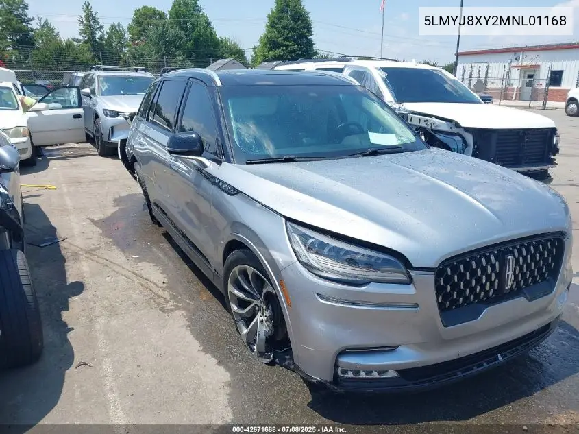 2021 Lincoln Aviator Grand Touring VIN: 5LMYJ8XY2MNL01168 Lot: 42671688
