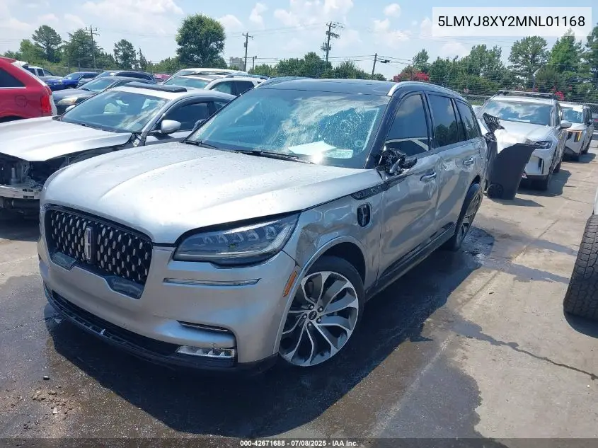 2021 Lincoln Aviator Grand Touring VIN: 5LMYJ8XY2MNL01168 Lot: 42671688