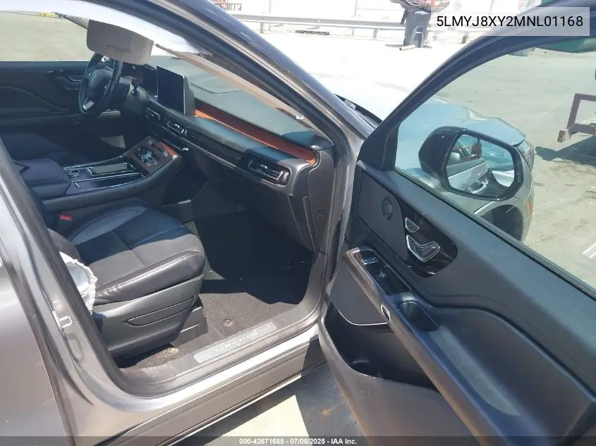 2021 Lincoln Aviator Grand Touring VIN: 5LMYJ8XY2MNL01168 Lot: 42671688
