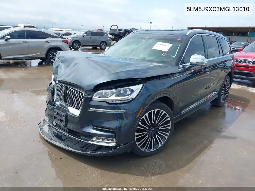 2021 Lincoln Aviator Black Label VIN: 5LM5J9XC3MGL13010 Lot: 42684644