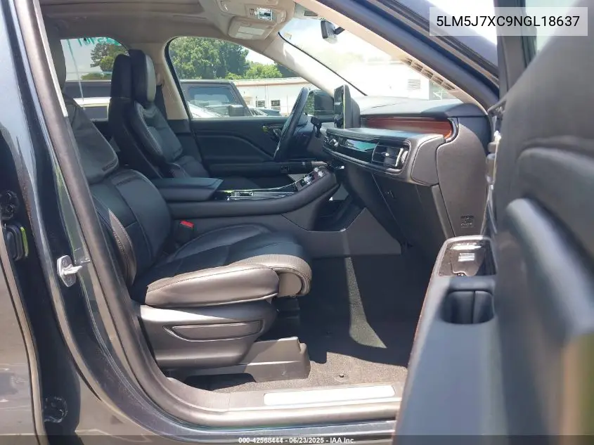 2022 Lincoln Aviator Reserve VIN: 5LM5J7XC9NGL18637 Lot: 42568444