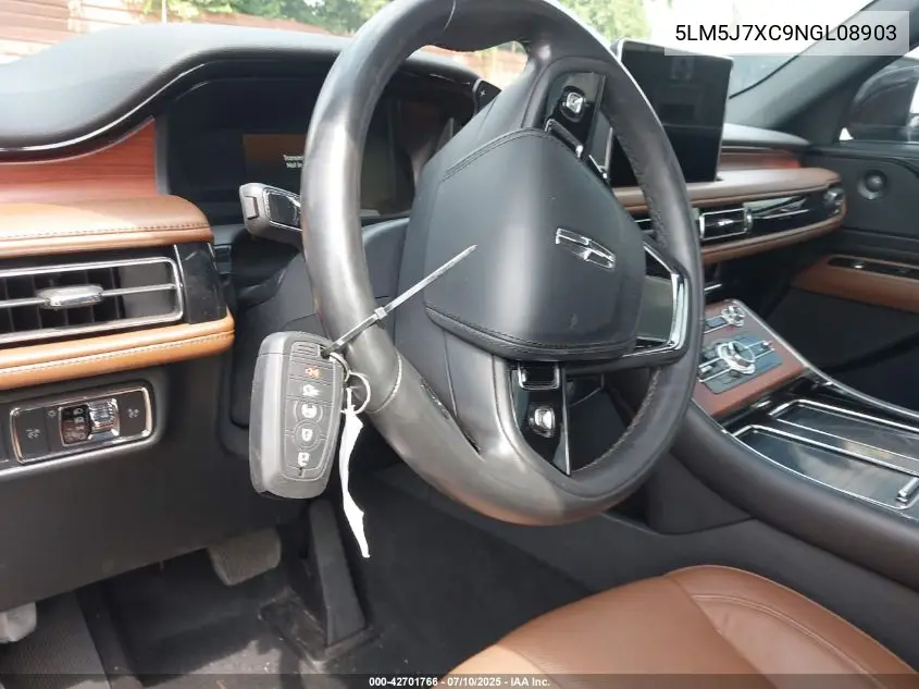 2022 Lincoln Aviator Reserve VIN: 5LM5J7XC9NGL08903 Lot: 42701766