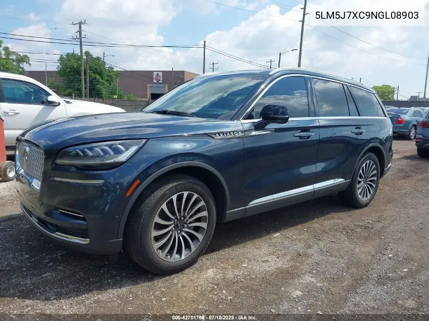 2022 Lincoln Aviator Reserve VIN: 5LM5J7XC9NGL08903 Lot: 42701766