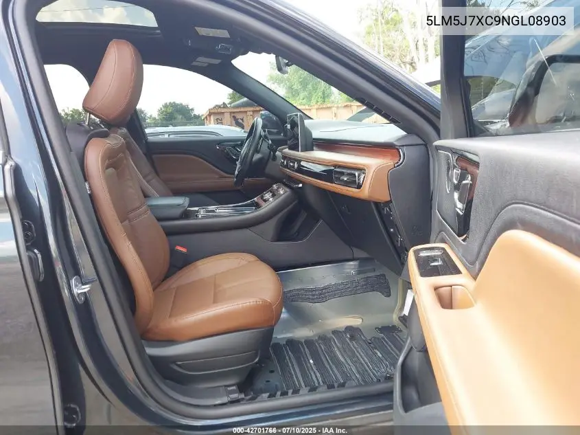 2022 Lincoln Aviator Reserve VIN: 5LM5J7XC9NGL08903 Lot: 42701766