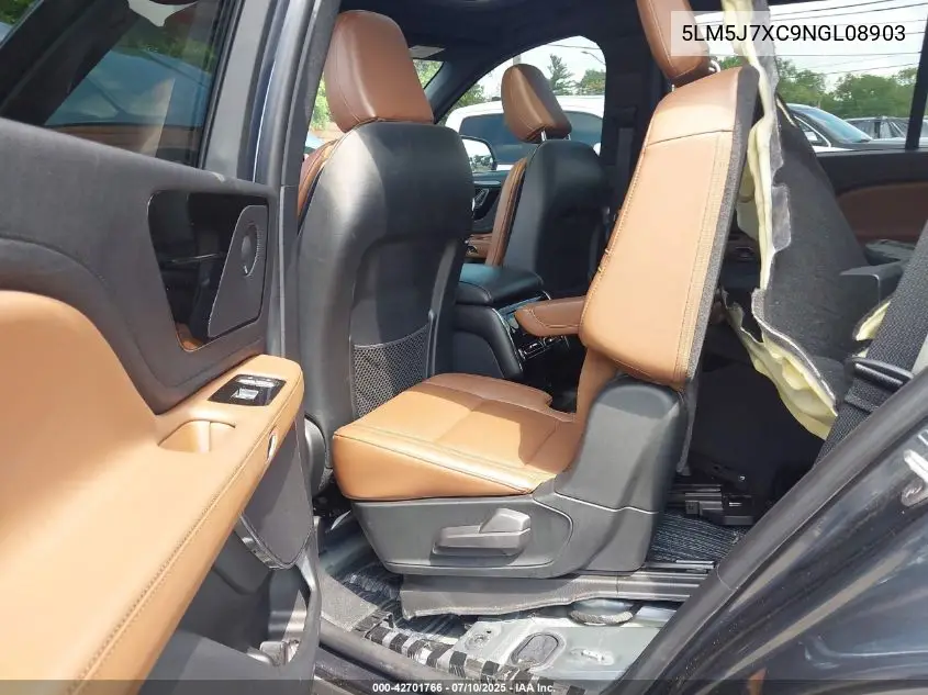 2022 Lincoln Aviator Reserve VIN: 5LM5J7XC9NGL08903 Lot: 42701766
