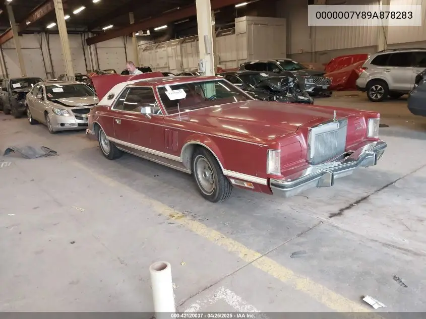 1977 Lincoln Continental VIN: 0000007Y89A878283 Lot: 42120037