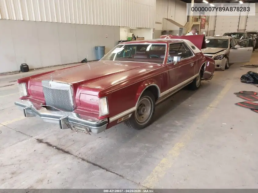 1977 Lincoln Continental VIN: 0000007Y89A878283 Lot: 42120037
