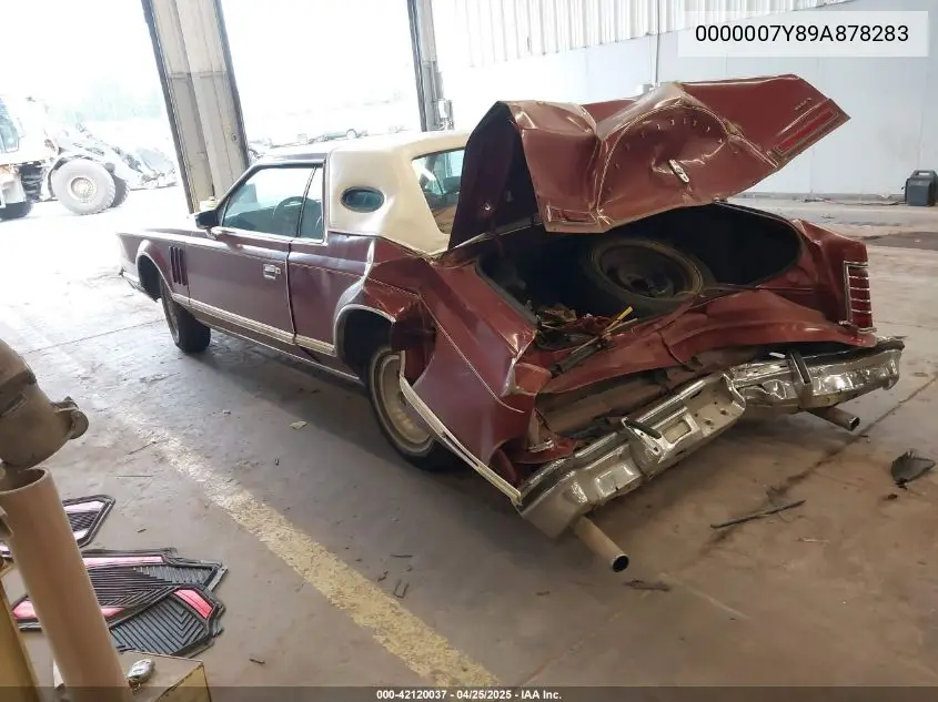 1977 Lincoln Continental VIN: 0000007Y89A878283 Lot: 42120037