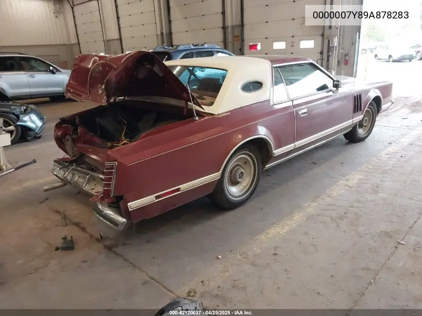 1977 Lincoln Continental VIN: 0000007Y89A878283 Lot: 42120037