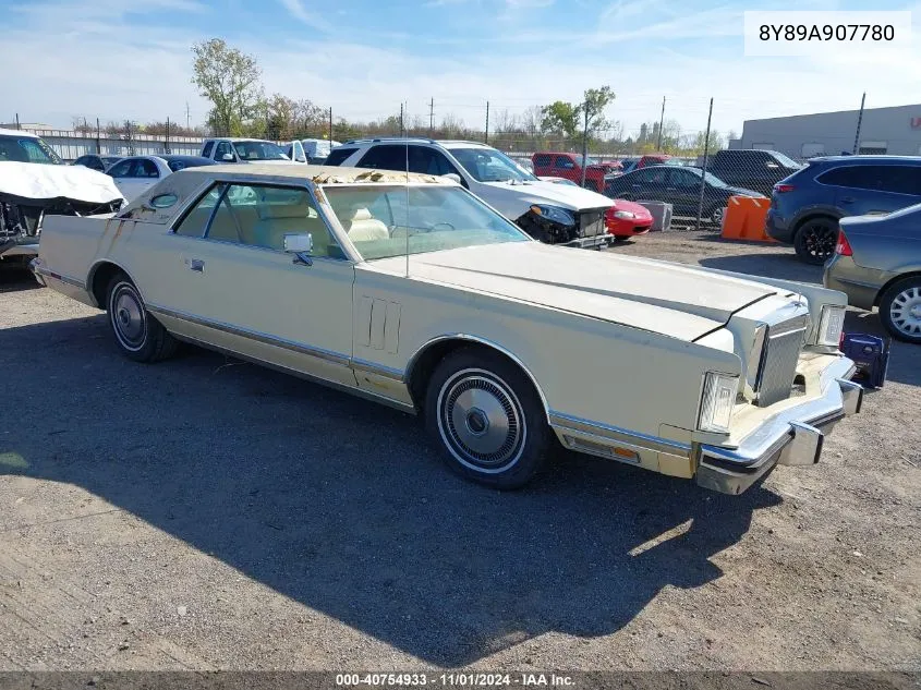 1978 Lincoln Continental VIN: 8Y89A907780 Lot: 40754933