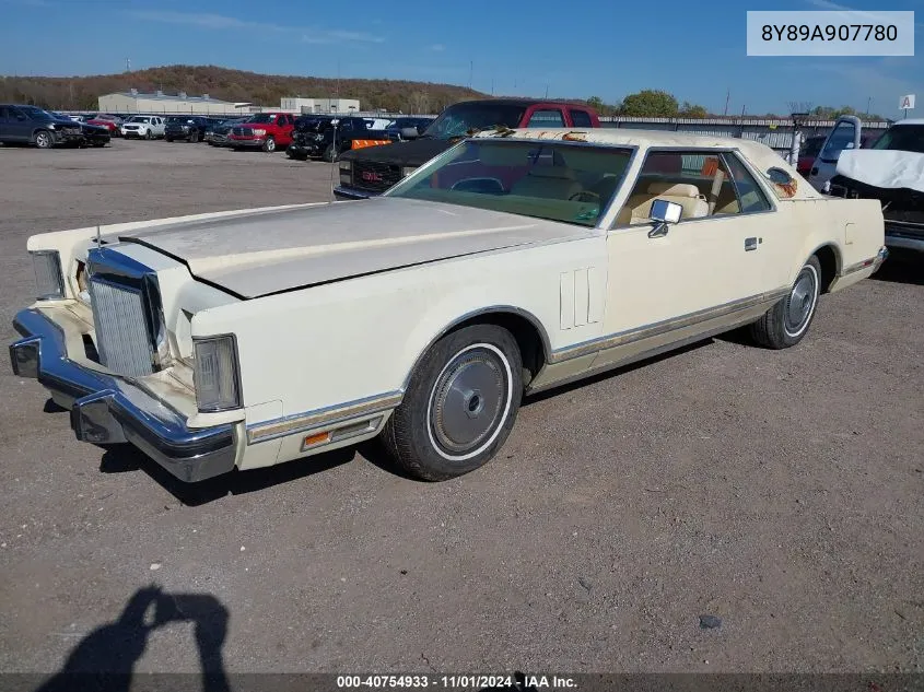 1978 Lincoln Continental VIN: 8Y89A907780 Lot: 40754933
