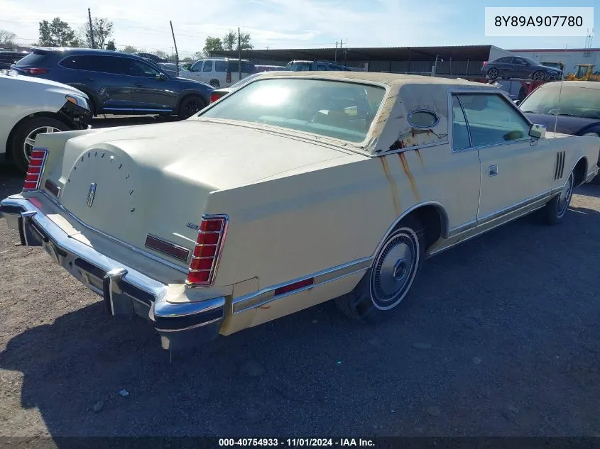 1978 Lincoln Continental VIN: 8Y89A907780 Lot: 40754933